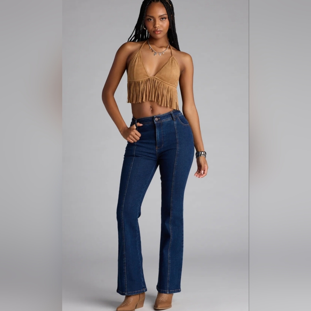 Mid-Rise Star Pocket Denim Jeans